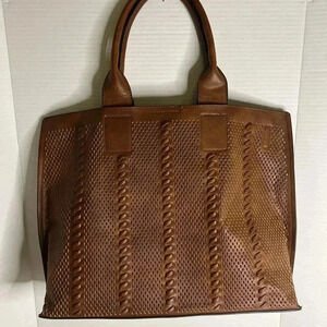 Waving Brown shoulder purse 100% pvc made comes with cross‎ bag straps
